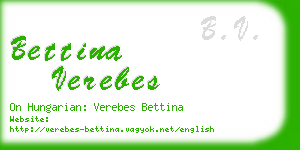 bettina verebes business card